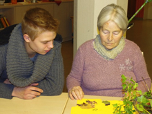 Getrocknete Blütenblätter werden weiter verarbeitet.